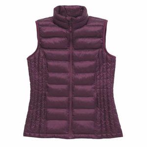 32 Degrees Women's Purple Full Zip Vest Pockets